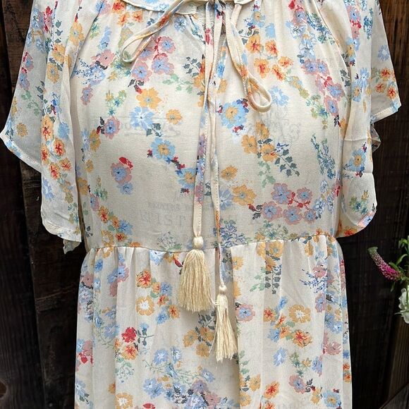 SHEER OVERLAY DRESS, Size M - Picture 6 of 9